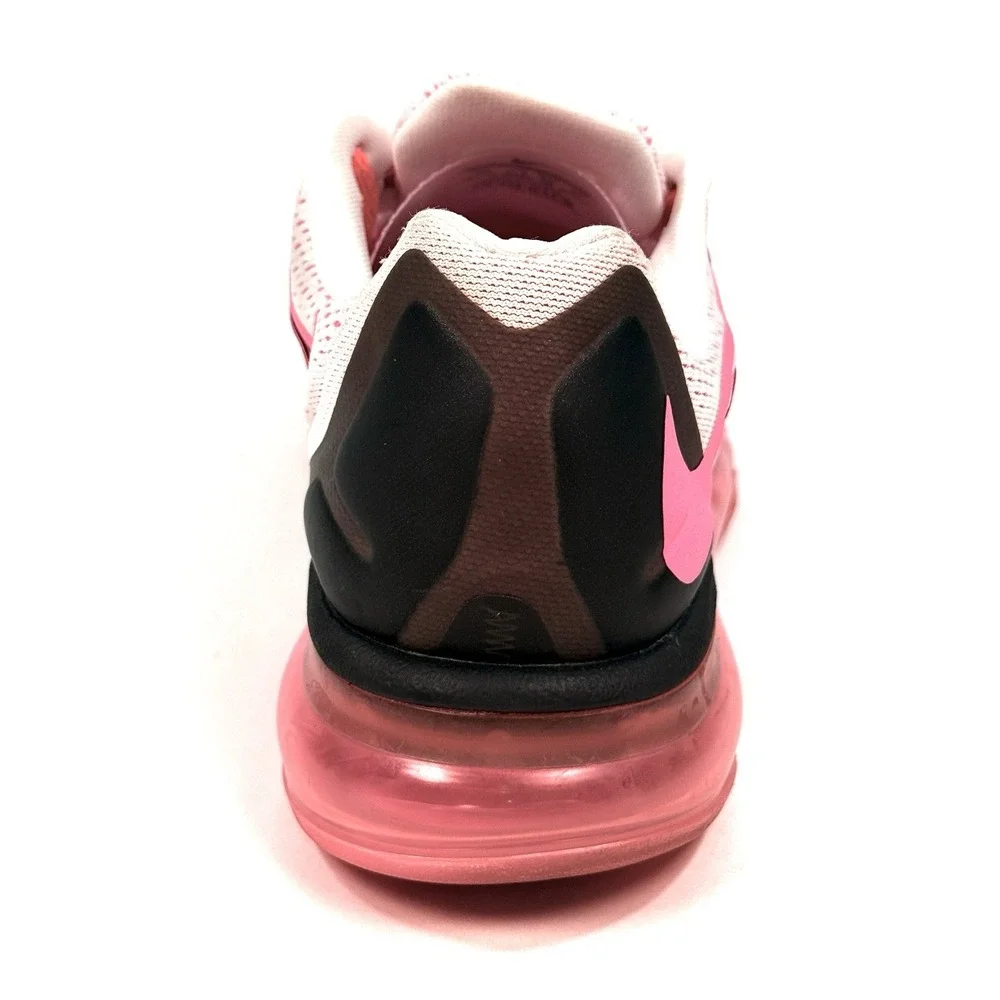 Nike Air Max 2015 Womens 10 White Pink Pow Black Running Shoes 698903-106